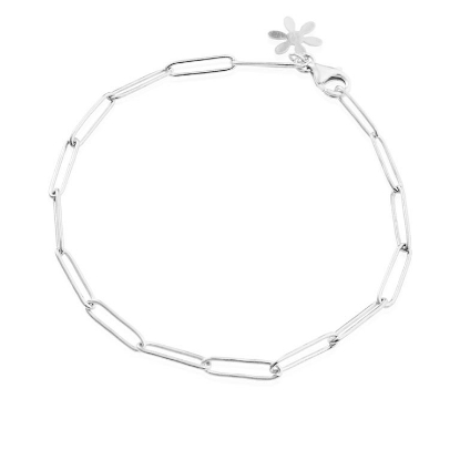 Billede af Susanne Friis Bjørner Armbånd sølv rektangulære blanke led