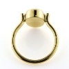 Billede af Ring med jade/jadite light og 2 brillanter 14 kt.