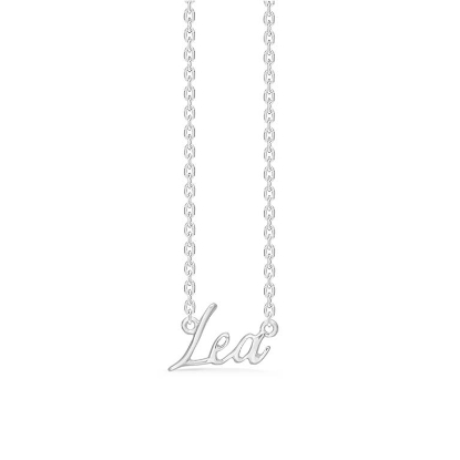 Billede af Studio Z "Name Tag - LEA" halskæde sølv (40-45 cm)