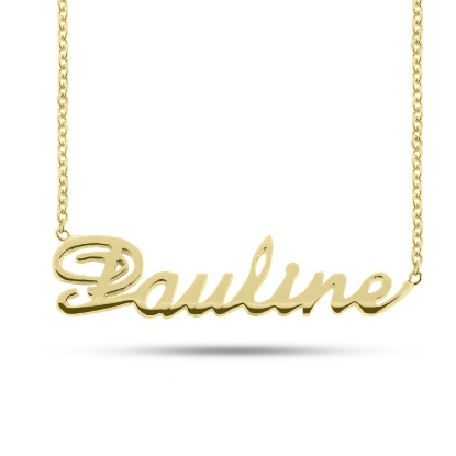 Billede af Navnehalskæde i guld