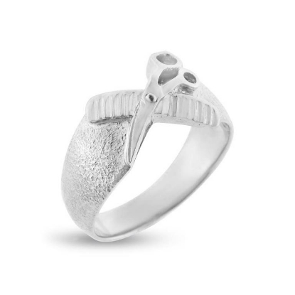 Billede af Ring frisørsaks og kam 14 kt. hvg.