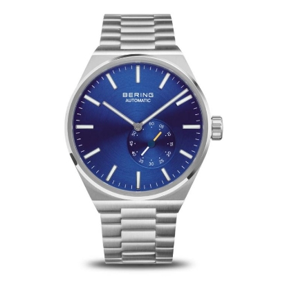 Billede af Bering Automatic herreur stål blå skive 41mm safirglas