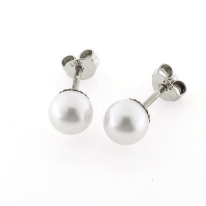 Billede af Ørestik fv. kulturperle 2* 2,0-2,5 mm. 14 kt. hvg.