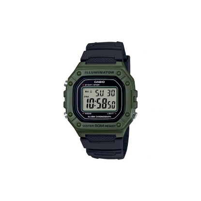 Billede af CASIO CLASSIC W-218H-3AVEF (3224) sort fiberrem 44mm mineralglas