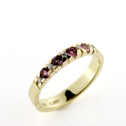 Billede af Gigt ring (kan åbnes) med stene 14 kt.