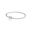 Billede af Pandora armring sølv med hjerte logo lås 21 cm