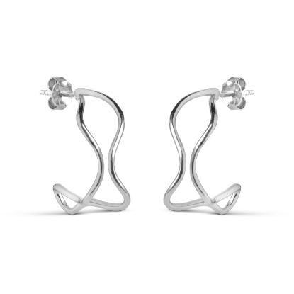 Billede af *ENAMEL Copenhagen Erin øreringe sølv 