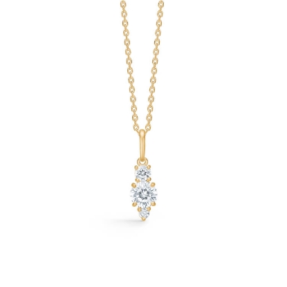 Billede af Mads Z "Beatrice" vedhæng 8 kt. guld m. cz (eksl. kæde)