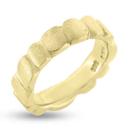 Billede af Ring med felter u/sten 14kt facon 9,8 gr. (prisen er excl. guld)