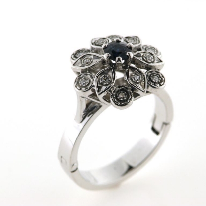 Billede af Gigt ring (kan åbnes) med roset 14 kt. hvg.