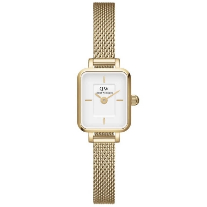 Billede af Daniel Wellington Quadro Mini dameur stål gulddoublé 3bar 15mm