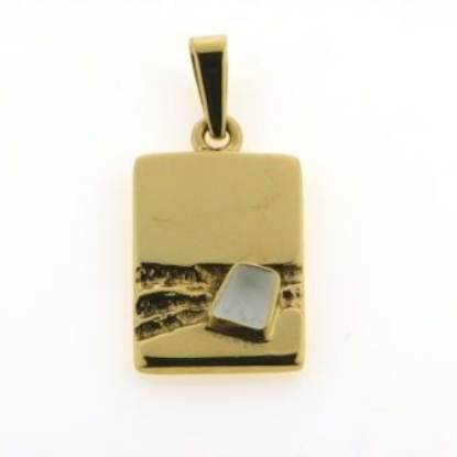 Billede af Tand vedhæng m. patz øsken 8 kt.