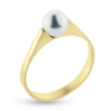 Billede af Ring sv. perle 5½-6 mm. 8 kt.