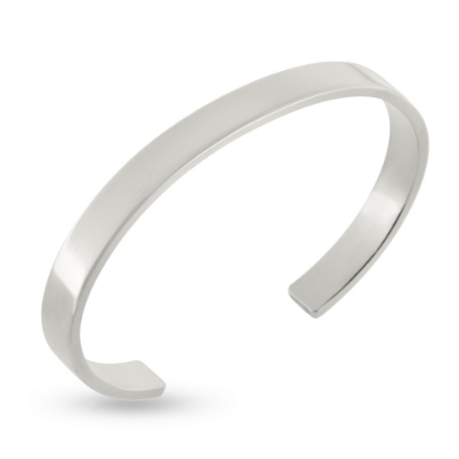 Billede af Armring åben i bund firkantet  rekt. tråd br. 7,0* tyk. 2,5 mm. 14 kt. hvg.