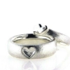 Billede af Ringe sølv, herrering 7,2 mm., damering 3,9 mm. med brill. 0,01 w/vs.