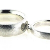 Billede af Ringe sølv, herrering 7,2 mm., damering 3,9 mm. med brill. 0,01 w/vs.