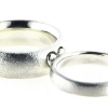 Billede af Ringe sølv, herrering 7,2 mm., damering 3,9 mm. med brill. 0,01 w/vs.