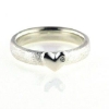 Billede af Ringe sølv, herrering 7,2 mm., damering 3,9 mm. med brill. 0,01 w/vs.