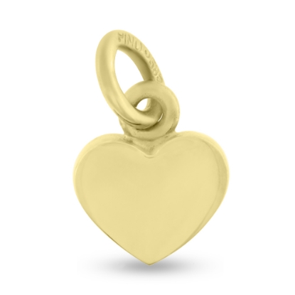 Billede af Vedhæng hjerte, massivt H.9,5 br. 11,0 t. 2,7 mm.