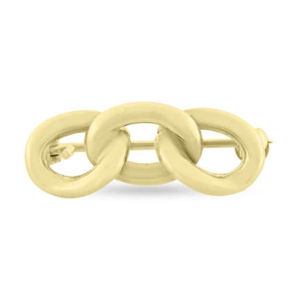 Billede af Loge broche,lg. 22,5 mm. 925s forgyldt 