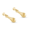 Billede af Ørehængere "Solid Drop Small" 14 karat guld
