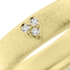 Billede af Ring med 3 * 0,015 w/vs. i hjerte 14 kt. str. -59.