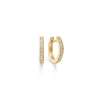 Billede af Mads Z "Poetry Hoop" ørecreoler 14 kt m. 0,13 ct w/si (12 mm)
