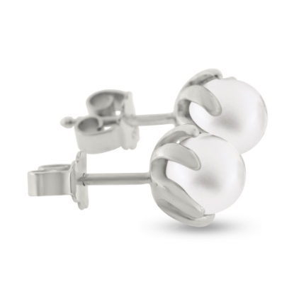 Billede af Ørestik perler 7½-8 mm. 14 kt. hvg.