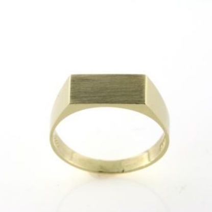 Billede af Ring m. plade 14 kt facon 2,8 gr (prisen er excl. guld)