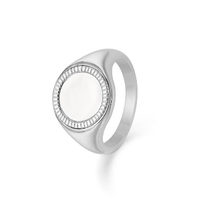 Billede af *Mads Z Sølv ring "Victorian" rund str 54