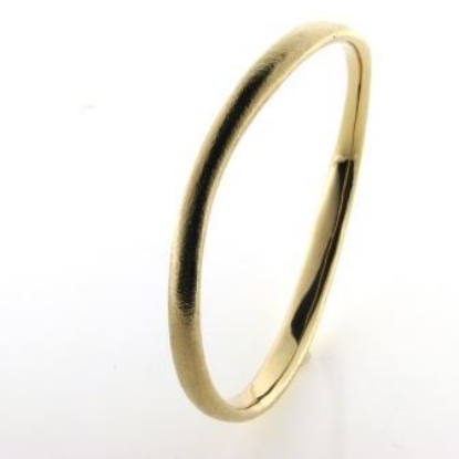 Billede af Armring bølget massiv 14 kt.