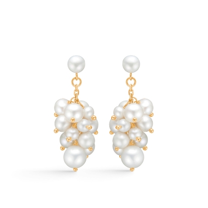 Billede af Mads Z "Coco" øreringe 8 kt. guld m. kulturperler