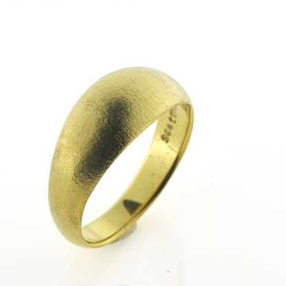 Billede af Ring (båndring) u/sten 925s forgyldt (forgyldning vil blive slidt af ved brug !)