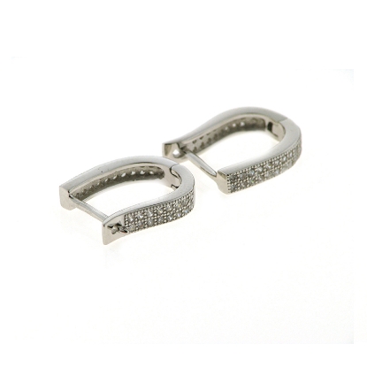 Billede af By Pind creol sølv rhodineret med zirkoniasten