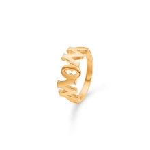 Billede af Mads Z "Wow/Mom" ring 14 kt. guld (str. 54)
