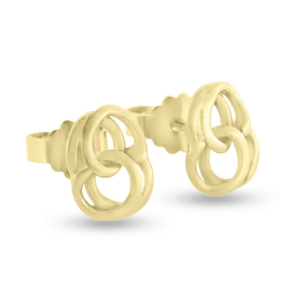 Billede af Ørestik "Bismark" i forgyldt sølv