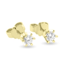 Billede af Ørestik 14 kt brill 2* 0,12 w/vs