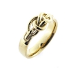 Billede af Ring med knob "pælestik" 8 kt. (str. 60-69) facon + 8,6 gr. (prisen er excl. guld)