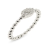 Billede af By Pind ring sølv rhodineret syntetiske zirkonia (str 52-57)