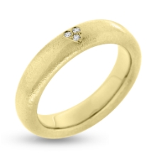 Billede af Ring med 3 * 0,015 w/vs. i hjerte 14 kt. str. -59.