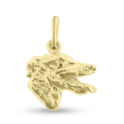 Billede af Vedhæng med hund i guld