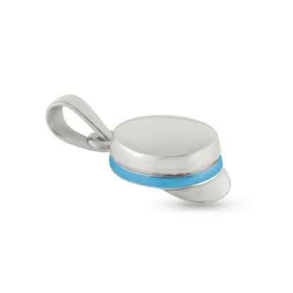 Billede af Vedhæng studenterhue emalje lyseblåt bånd 925s (HF) 