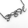 Billede af Slipsekæde med udsavet monogram, 3 bogstaver 925s