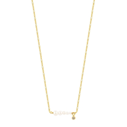 Billede af Hultquist Elaine Halskæde sølv forgyldt