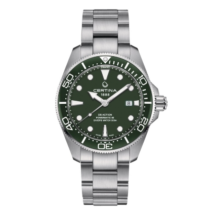 Billede af Certina DS Action Diver Automatisk grøn 30bar safirglas 43mm
