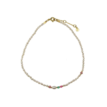 Billede af Hultquist Leonora Ankelkæde sølv forgyldt