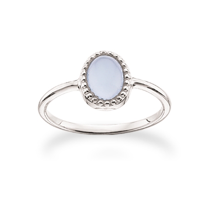 Billede af Scrouples ring sølv blå agat