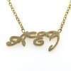 Billede af Slipsekæde med udsavet monogram, 3 bogstaver 14 kt.