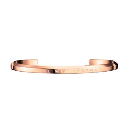 Billede af *Daniel Wellington Classic Cuff - Armring i rosa guld stål str. small