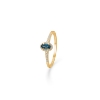 Billede af Mads Z 14 kt. ring "Madeleine" str. 52 med topas og 0,08 ct. brillanter W.SI.